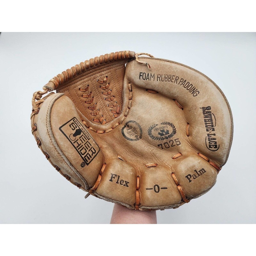 Pro Sports 7025 Catcher's Mitt Glove Steer Hide Flex-O-Palm Made in Japan